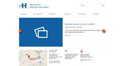 Desktop Screenshot of nemocnicebrandysnadlabem.cz