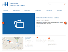 Tablet Screenshot of nemocnicebrandysnadlabem.cz